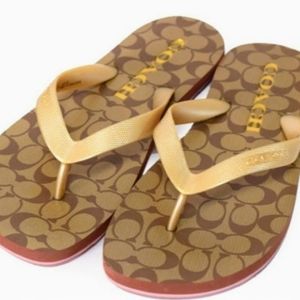 Coach Classic Flip Flops ~NWT